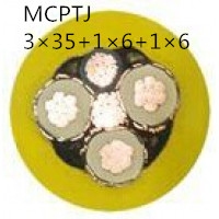 翼航线缆国标正品MCPTJ  3X35+1X6+1x6  1.9/3.3kV煤矿用采煤机金属屏蔽监视型橡套软电缆厂家直销
