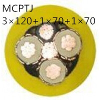 供应翼航线缆MCPTJ 3*120+1*70+1*70 煤矿用采煤机金属屏蔽监视型橡套软电缆足方足米