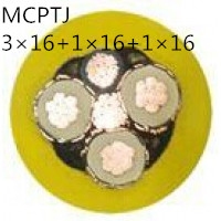 供应翼航线缆MCPTJ 3*16+1*16+1*16 煤矿用采煤机金属屏蔽监视型橡套软电缆足方足米