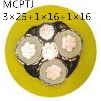 供应翼航线缆MCPTJ 3*25+1*16+1*16 煤矿用采煤机金属屏蔽监视型橡套软电缆足方足米