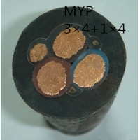 供应翼航线缆MYP 3*4+1*4 煤矿用移动屏蔽橡套软电缆足方足米