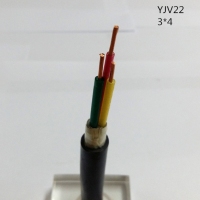 供应翼航线缆 YJV22 3*4 护套电力电缆  足方足米 保质保量