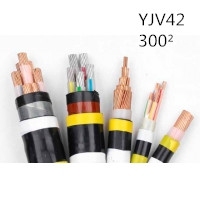 翼航优质线缆国标正品YJV42  8.7/15kV  300²单芯交联聚乙烯绝缘粗钢丝铠装聚氯乙烯护套电力电缆厂家直销