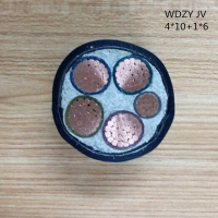 供应翼航WDZYJV 4*10+1*6 铜芯低烟无卤阻燃电力电缆足方足米