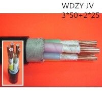 供应翼航WDZYJV 3*50+2*25 铜芯低烟无卤阻燃电力电缆足方足米