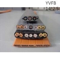 供应翼航YVFB 14*2.5铜芯聚氯乙烯绝缘丁晴聚氯乙烯护套扁平形软电缆足方足米