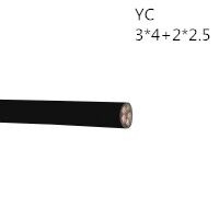 供应翼航线缆YC 3*4+2*2.5 国标铜芯重型通用橡套电缆 足方足米