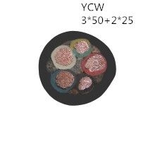 供应翼航线缆YCW 3*50+2*25 国标铜芯重型通用橡套电缆 足方足米