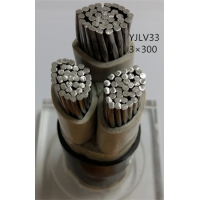 翼航优质线缆YJLV33 0.6/1kV 3x300铝芯交联聚乙烯绝缘细钢丝铠装聚乙烯护套电力电缆国家正品厂家直销
