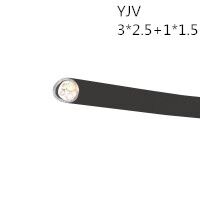 供应翼航线缆YJV 3*2.5+1*1.5 交联护套电力电缆  足方足米 保质保...