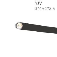 供应翼航线缆YJV 3*4+1*2.5 交联护套电力电缆  足方足米 保质保量