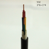 供应翼航线缆YJV 3*6+1*4 交联护套电力电缆  足方足米 保质保量