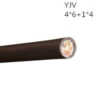 供应翼航线缆YJV 4*6+1*4 交联护套电力电缆  足方足米 保质保量