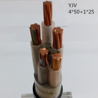 供应翼航线缆YJV 4*50+1*25 交联护套电力电缆  足方足米 保质保量