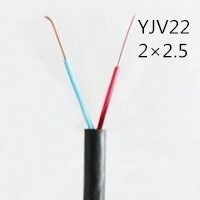 供应翼航线缆YJV22 2*2.5 钢带铠装优质电缆  足方足米 保质保量