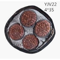 供应翼航线缆YJV22 4*35 钢带铠装优质电缆  足方足米 保质保量
