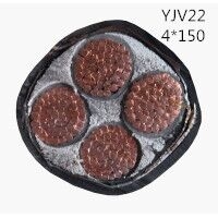 供应翼航线缆YJV22 4*150 钢带铠装优质电缆  足方足米 保质保量