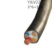供应翼航线缆YJV22 3*6+1*4 钢带铠装优质电缆  足方足米 保质保量