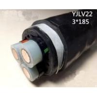 翼航三芯线缆厂家直销YJLV22 8.7/15KV 3*185交联聚乙烯绝缘钢带铠装聚氯乙烯护套铝芯国标正品电力电缆