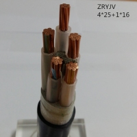 翼航线缆厂家直销ZRYJV  0.6/1kV  4x25+1x16阻燃型交联聚乙...