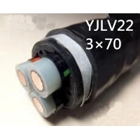 翼航线缆厂家直销YJLV22 8.7/15KV 3x70交联聚乙烯绝缘钢带铠装聚...