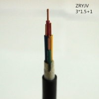翼航正品优质线缆ZRYJV  0.6/1kV   3x1.5+1x1.0 阻燃交联聚乙烯绝缘3+1芯聚氯乙烯护套国标电力电缆厂家直销