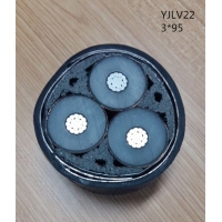 供应翼航线缆YJLV22 3*95 铝芯钢带铠装护套优质电力电缆 足方足米 保质保量