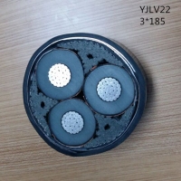 供应翼航线缆YJLV22 3*185 铝芯钢带铠装护套优质电力电缆 足方足米 保质保量