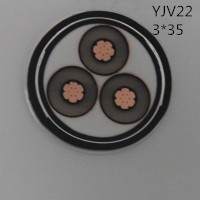 供应翼航线缆YJV22 3*35 铜芯钢带铠装护套电力电缆 足方足米 保质保量