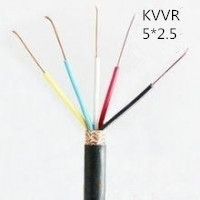 供应上海志惠KVVR 5*2.5 多芯黑色护套线 足方足米 保质保量