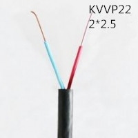 供应翼航KVVP22 2*2.5 铜芯钢带铠装编织屏蔽控制电缆 足方足米 保质保量