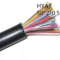 供应上海志惠HYAT 50*2*0.5 铜芯聚乙烯护套通信电缆 足方足米