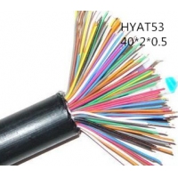 供应上海志惠HYAT53 40*2*0.5 铜芯钢带铠装聚乙烯护套通信电缆 足方足米