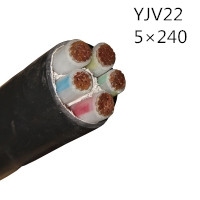 供应翼航线缆YJV22 5*240 钢带铠装优质电缆  足方足米 保质保量