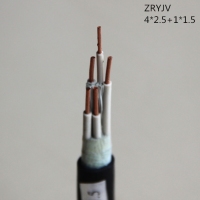 翼航正品优质线缆ZRYJV  0.6/1kV  4x2.5+1x1.5 阻燃交联...