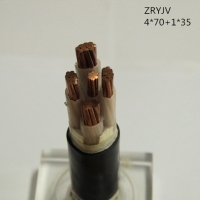翼航正品优质线缆ZRYJV  0.6/1kV 4x70+1x35阻燃交联聚乙烯绝...