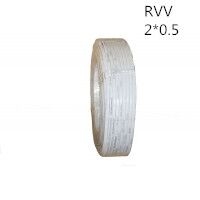 供应翼航电线 RVV2*0.5  铜芯多股软护套线 足方足米 保质保量
