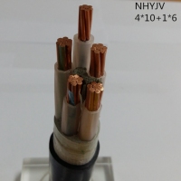 翼航线缆厂家直销NHYJV 0.6/1kV 4x10+1x6 耐火交联聚乙烯绝缘...