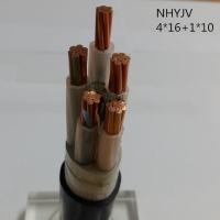 翼航线缆厂家直销NHYJV 0.6/1kV 4x16+1x10 耐火交联聚乙烯绝...