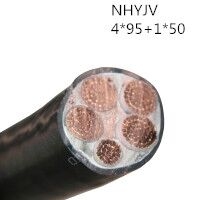 翼航线缆厂家直销NHYJV 0.6/1kV 4x95+1x50 耐火交联聚乙烯绝...