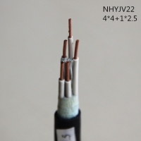 翼航线缆国标正品NHYJV22 0.6/1kV 4x4+1x2.5耐火交联聚乙烯...