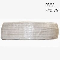 供应翼航电线 RVV5*0.75  铜芯多股软护套线 足方足米 保质保量 
