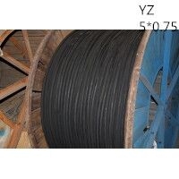 供应翼航线缆YZ 5*0.75 电缆中型橡套软电缆优质正品足方足米