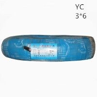 供应翼航线缆YC 3*6 优质正品铜芯重型通用橡套电缆足方足米