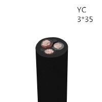 供应翼航线缆YC 3*35 优质正品铜芯重型通用橡套电缆足方足米