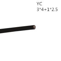 供应翼航线缆YC 3*4+1*2.5 优质正品铜芯重型通用橡套电缆足方足米