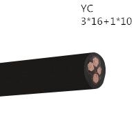 供应翼航线缆YC 3*16+1*10 优质正品铜芯重型通用橡套电缆足方足米