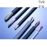 供应上海志惠TVR 3×4 铜芯优质天车电缆 足方足米