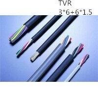 供应上海志惠TVR 3*6+6*1.5 铜芯优质天车电缆 足方足米