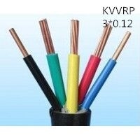 供应上海志惠KVVRP 3*0.12 多芯黑色屏蔽线 足方足米 保质保量